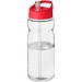 H2O Active® Eco Base 650 ml Sportflasche mit Ausgussdeckel, transparent/rot