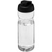 H2O Active® Eco Base 650 ml Sportflasche mit Klappdeckel, transparent/schwarz