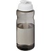 H2O Active® Eco Big Base 1L Sportflasche mit Klappdeckel, kohle/weiß