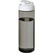 H2O Active® Eco Vibe 850 ml Sportflasche mit Klappdeckel, kohle, weiß