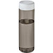 H2O Active® Eco Vibe 850 ml Wasserflasche mit Drehdeckel, kohle, weiß