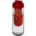 H2O Base Sportflasche mit Klappdeckel und Infusor, 650 ml, transparent,rot H2O Base Sportflasche mit Klappdeckel und Infusor, 650 ml, transparent,rot
