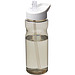 H2O Eco Sportflasche mit Ausgussdeckel, 650 ml, kohle/weiss