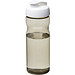 H2O Eco Sportflasche mit Klappdeckel, 650 ml, kohle,weiss H2O Eco Sportflasche mit Klappdeckel, 650 ml, kohle,weiss