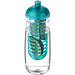 H2O Pulse Sportflasche mit Stülpdeckel und Infusor, 600 ml, transparent,aquablau H2O Pulse Sportflasche mit Stülpdeckel und Infusor, 600 ml, transparent,aquablau