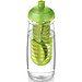 H2O Pulse Sportflasche mit Stülpdeckel und Infusor, 600 ml, transparent,limone H2O Pulse Sportflasche mit Stülpdeckel und Infusor, 600 ml, transparent,limone