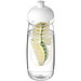 H2O Pulse Sportflasche mit Stülpdeckel und Infusor, 600 ml, transparent,weiss H2O Pulse Sportflasche mit Stülpdeckel und Infusor, 600 ml, transparent,weiss
