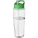 H2O Tempo Sportflasche mit Ausgussdeckel, 700 ml, transparent/grün