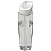 H2O Tempo Sportflasche mit Ausgussdeckel, 700 ml, transparent/weiss