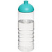 H2O Treble Sportflasche mit Kuppeldeckel, 750 ml, transparent,aquablau H2O Treble Sportflasche mit Kuppeldeckel, 750 ml, transparent,aquablau