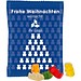 HARIBO Gummibärchen 10g, blaues Weihnachtsmotiv