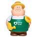 Herr Bert® Anti-Stress-Figuren Gärtner Bert® mit Slogan Gartenfreund, bunt