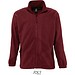 Herren Fleecejacke North, L, Burgundy