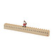 Holz-Kalender WALKING SANTA,braun