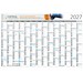 Geiger-Notes Wandplaner Horizont Recycling, blau