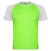 Indianapolis T-Shirt Unisex aus recyceltem Material, Fluor Green / schwarz, 2XL