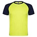 Indianapolis T-Shirt Unisex aus recyceltem Material, Fluor Yellow / schwarz, M
