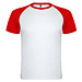 Indianapolis T-Shirt Unisex aus recyceltem Material, weiß / rot, L