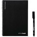 INFINITEBOOK PLAIN A5. "Infinitebook" mit flexiblem Einband und 15 unlinierten Whiteboard Seiten, Schwarz