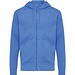 IQONIQ Abisko Zip-Kapuzenpullover aus recycelter Baumwolle, heather blue, XXS