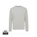 Iqoniq Denali ungefärbt. Rundhals-Sweater aus recycelter BW, ungefärbtes Grau, M