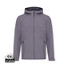 Iqoniq Makalu Herren Softshelljacke aus recyceltem Polyester, vulcano heather grey, XXL