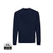 Iqoniq Zion Rundhals-Sweater aus recycelter Baumwolle, navy blau, XL