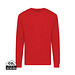 Iqoniq Zion Rundhals-Sweater aus recycelter Baumwolle, rot, XL
