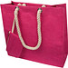 Jutetasche mit Kordelgriffen, pink