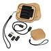 Kabel- und Adapterset in einer Bambusbox, beige