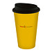 Kaffeebecher Premium, 350 ml, standard-gelb/schwarz Kaffeebecher Premium, 350 ml, standard-gelb/schwarz