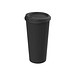 Kaffeebecher ToGo mit Deckel, 400 ml, schwarz
