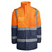 Kombinierter, gesteppter Parka Merak mit High Visibility, L, navy/fluor orange