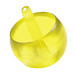 Kreisel Stehauf, 29 mm, klein, transparent-gelb Kreisel Stehauf, 29 mm, klein, transparent-gelb