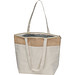 Kühltasche aus Baumwolle und Jute, beige