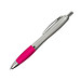 Druckkugelschreiber mit satiniertem Gehäuse, blaue Mine, pink Druckkugelschreiber mit satiniertem Gehäuse, blaue Mine, pink