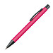Kunststoff-Druckkugelschreiber mit Clip aus Metall, blaue Mine, pink Kunststoff-Druckkugelschreiber mit Clip aus Metall, blaue Mine, pink