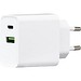Ladegerät mit 20W Power Delivery und Quick Charge für USB Typ A und Typ C