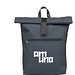 Lennon Roll-Top Recycled PU Backpack Rucksack, Navy
