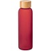 LILLARD GLASS. Trinkflasche aus Mattglas 500ml, Rot