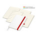 Geiger-Notes Match-Hybrid Creme Bestseller Notizbuch, Natura, inkl. Druck, rot