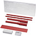 Mindy 8-teiliges Federmäppchen-Set, blaue Mine, rot Mindy 8-teiliges Federmäppchen-Set, blaue Mine, rot