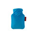 Mini-Wärmflasche Veloursbezug, wasserblau
