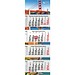 Geiger-Notes Monatskalender Quadro Wire-O 4 Bestseller, inkl. Druck, hellgrau