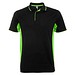 Montmelo Sport Poloshirt Unisex, schwarz / limone, XL