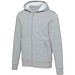 Natron 320 g/m² Sherpa-Kapuzenjacke mit Reißverschluss, heather grau, S