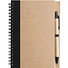 Notizbuch Recycling mit Kugelschreiber, schwarz Notizbuch Recycling mit Kugelschreiber, schwarz
