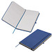 Notizbuch Happy, DIN A5, blanko, blau Notizbuch Happy, DIN A5, blanko, blau