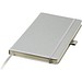 Nova A5 gebundenes Notizbuch, silber