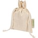 Odisha 140 g/m² OCS Bio Zuziehbeutel – 15 × 10 cm, natur